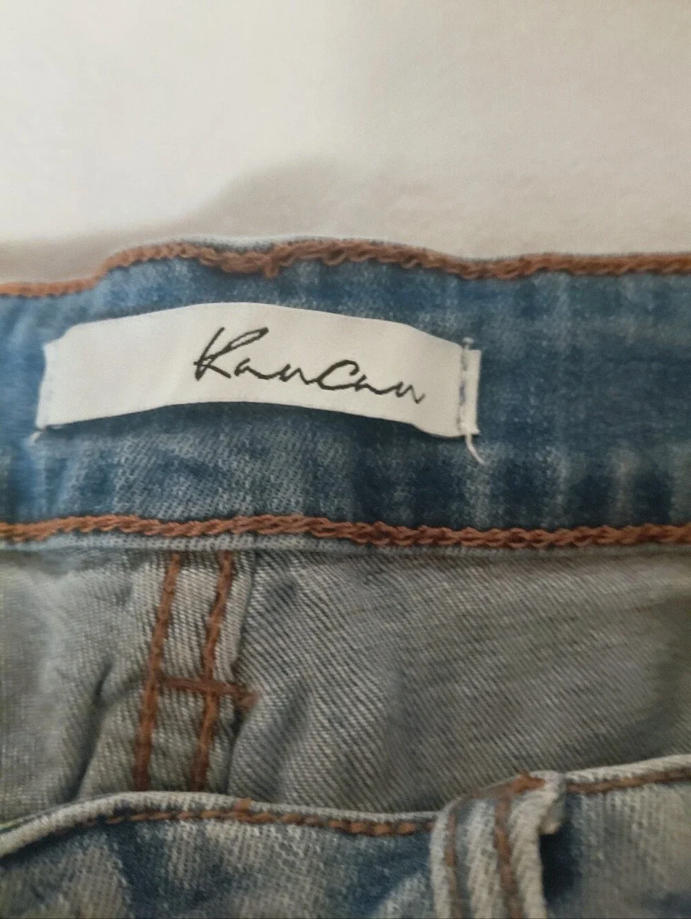 Kancan Light Blue Distressed Women’s Denim Shorts
